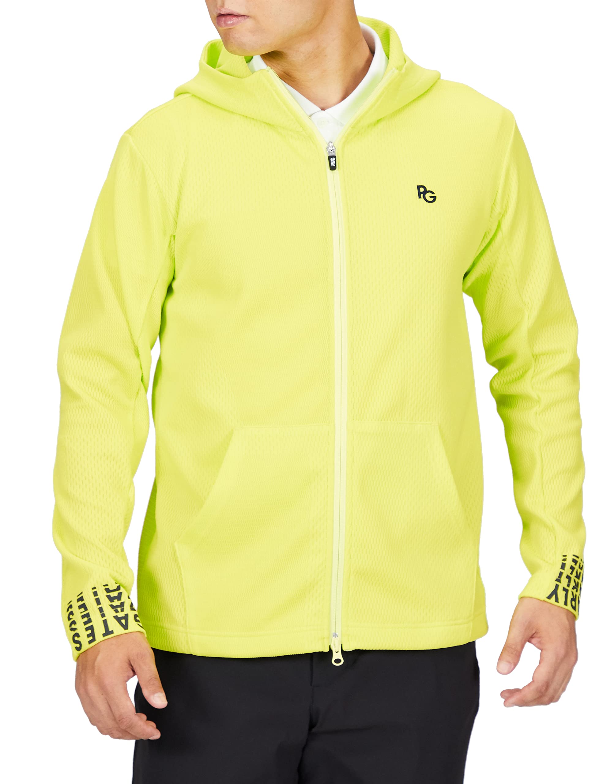 

Худи с нерегулярной сеткой «соты» 4 [PEARLY GATES] [Мужской] / 053-2262805 130_Лайм [M]