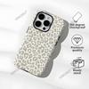 Light gray leopard print mobile phone case iPhone16 2-in-1 film mobile phone case Magnetic suction Apple 17promax matte case