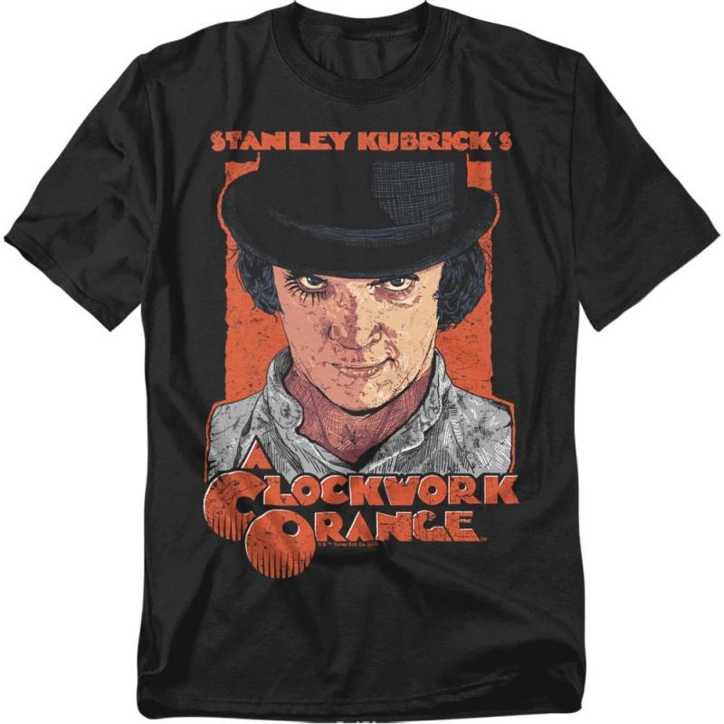 0423 Vintage 90s A Clockwork Orange Horror Gift t shirt 100 cotton Short Sleeve Graphic Clothes All size tops S6XL