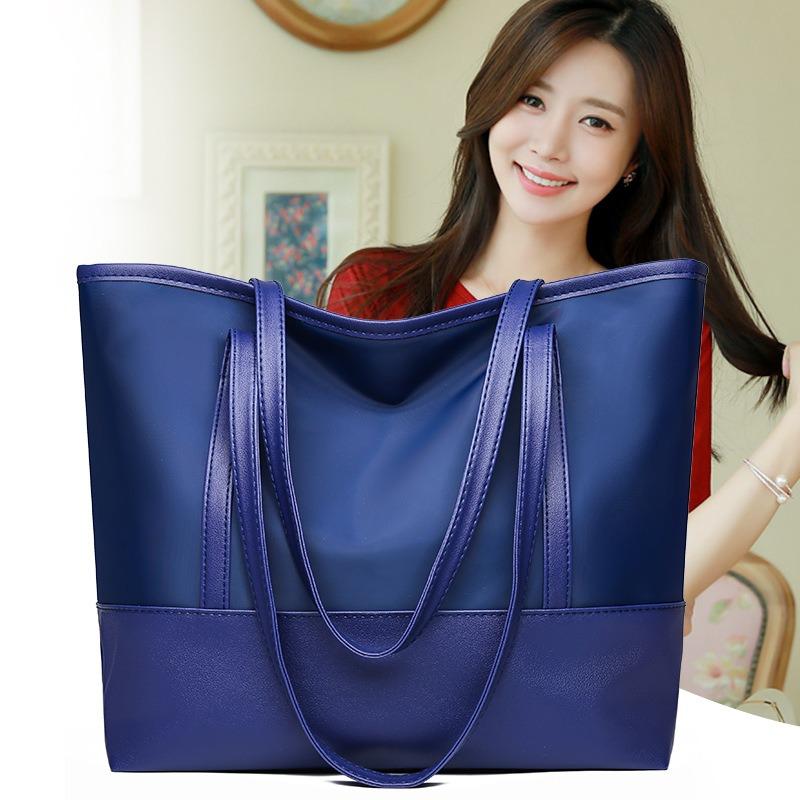 Women's Bag New Shoulder Bag Fashionable and Simple Oxford Buttot Bag Large Capacity Mother Shopping Bag Bag Women