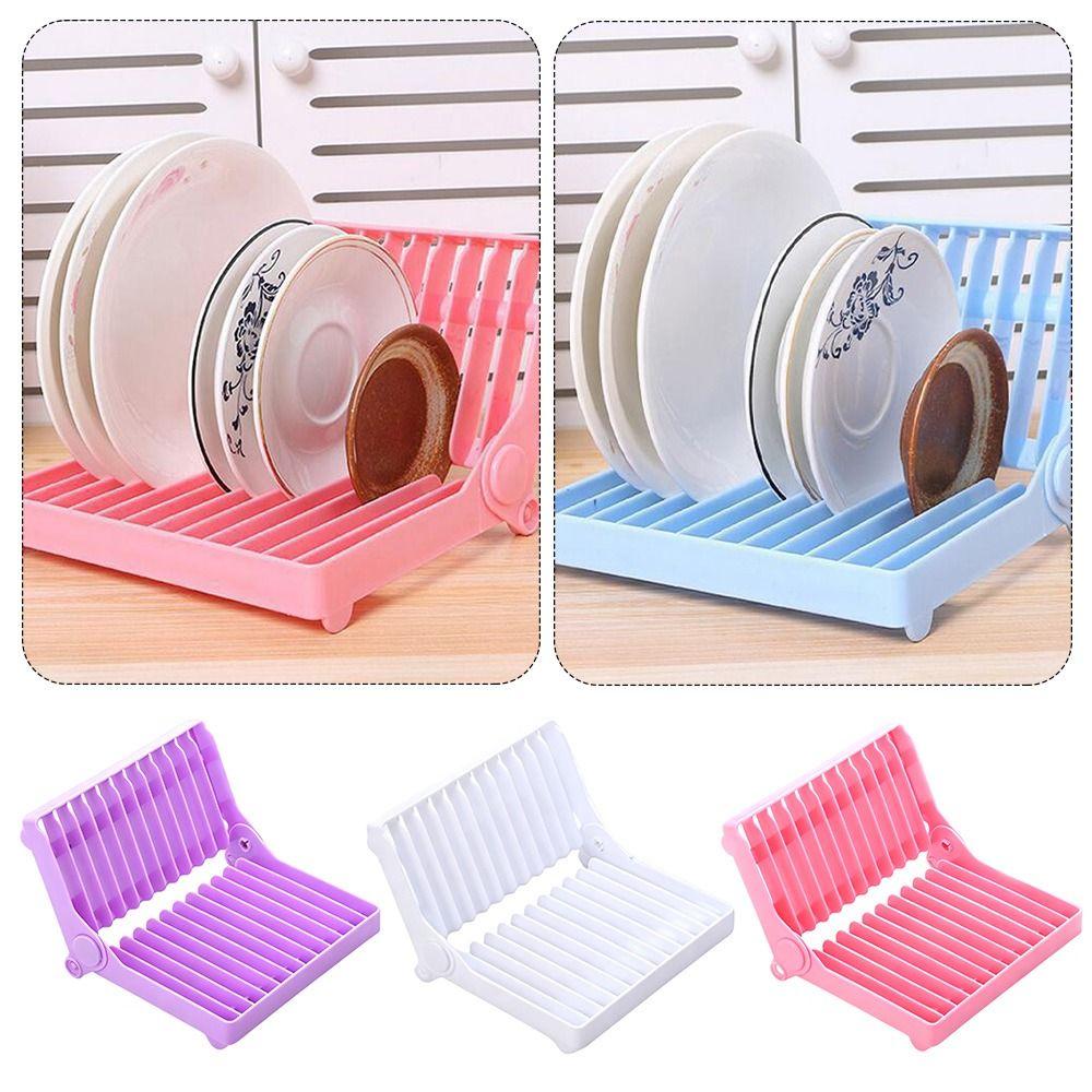 Foldable Design Dish Drying Rack Multicolor Storage Holder Kitchen Drainer  Kitchen Organization