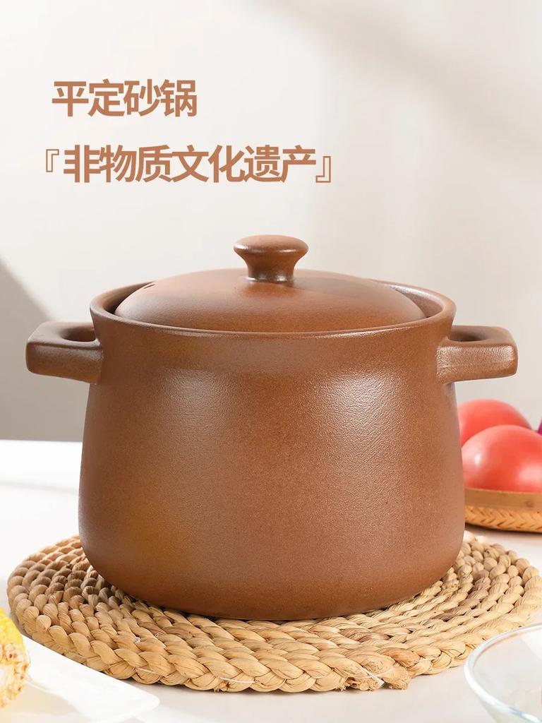 Uncoated Clay pot for cooking Ceramic cookware Home 10L Soup stew pot pots and pans casserole dish Kitchen accessorie crock pots