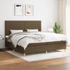 3142444 vidaXL Divan Bed with Mattress Dark Brown 200x200 Cm