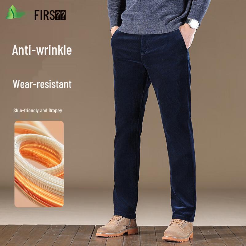 

FIRS Men s Corduroy Straight-Leg Casual Pants 34