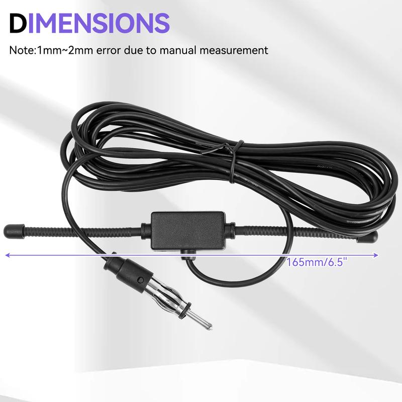 For Universal Car Glass Mount Antenna FM AM Radio Stereo Signal Booster Replacement Parts Auto Aerial Vehicle Accessories