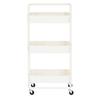 Hairdressing Trolley Cosmetic Spa For Salon Shelves Mobile Shelf On Wheels For Salon White