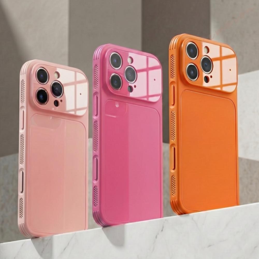 Official Tempered Glass Phone Case For For Iphone 17 Air 13 14 1 16 Pro Max 17Pro 16Pro Hard Shockproof Protector Cover