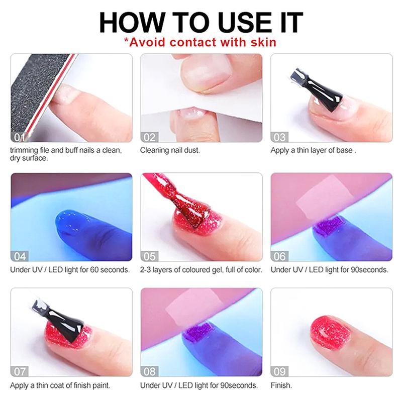10Ml Nail Rhinestone Adhesive Glue For Stick The 3D Decorations Diy Super Strong No-Clean Edge-Sealing Gel Nail Art