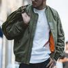 Autumn Men's Bomber Jacket Retro Baseball Suit Coat