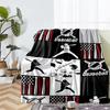 Baseball Theme Printed Blanket - Perfect for Couch, Bed, Travel & Outdoor Use | Machine Washable, Cozy & Durable.