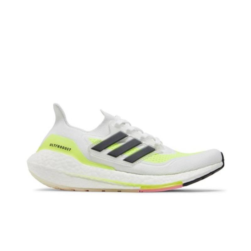 adidas UltraBoost 21 'White Solar Yellow' FY0401 Women's Shoes
