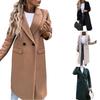 Women's Thick Wool Overcoat Windbreaker Long Sleeve Coat for Autumn/Winter