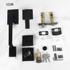 Black Zinc Alloy Anti-theft Door Lock Set for Wooden Entrance Doors