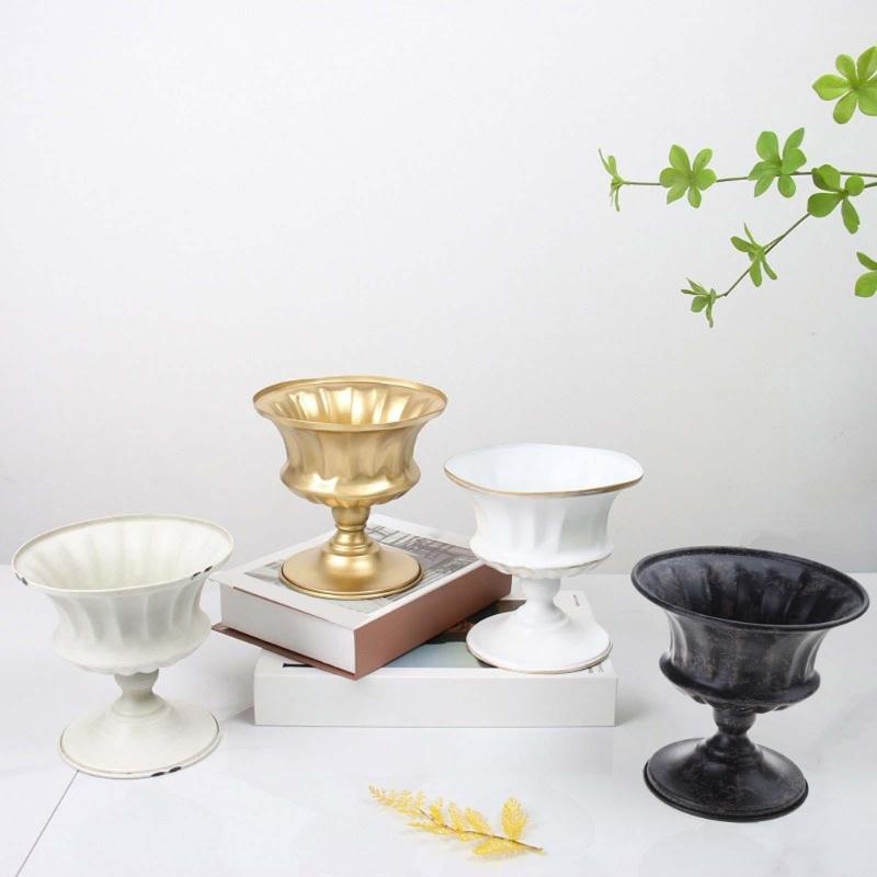 Flower Pot Iron Flower Vase for Home Vase Office Hotel Vase Tabletop Decorations