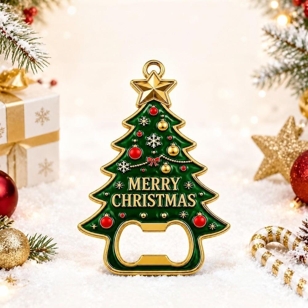 Reindeer Christmas Series Bottle Opener Christmas Tree Santa Claus Beer Opener Christmas Gloves Fridge Magnet Party Favors