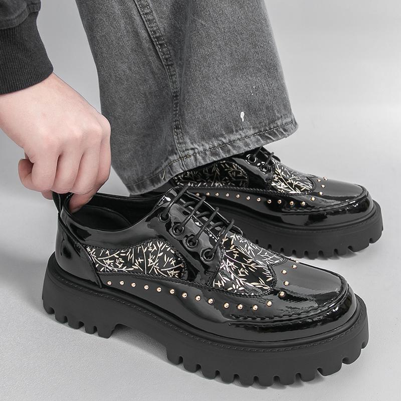 Vīriešu Creeper Apavi Mokasīni Eleganti Pacelšanas