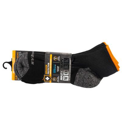 3pk Mens Work Qtr Socks, Mens Black Socks