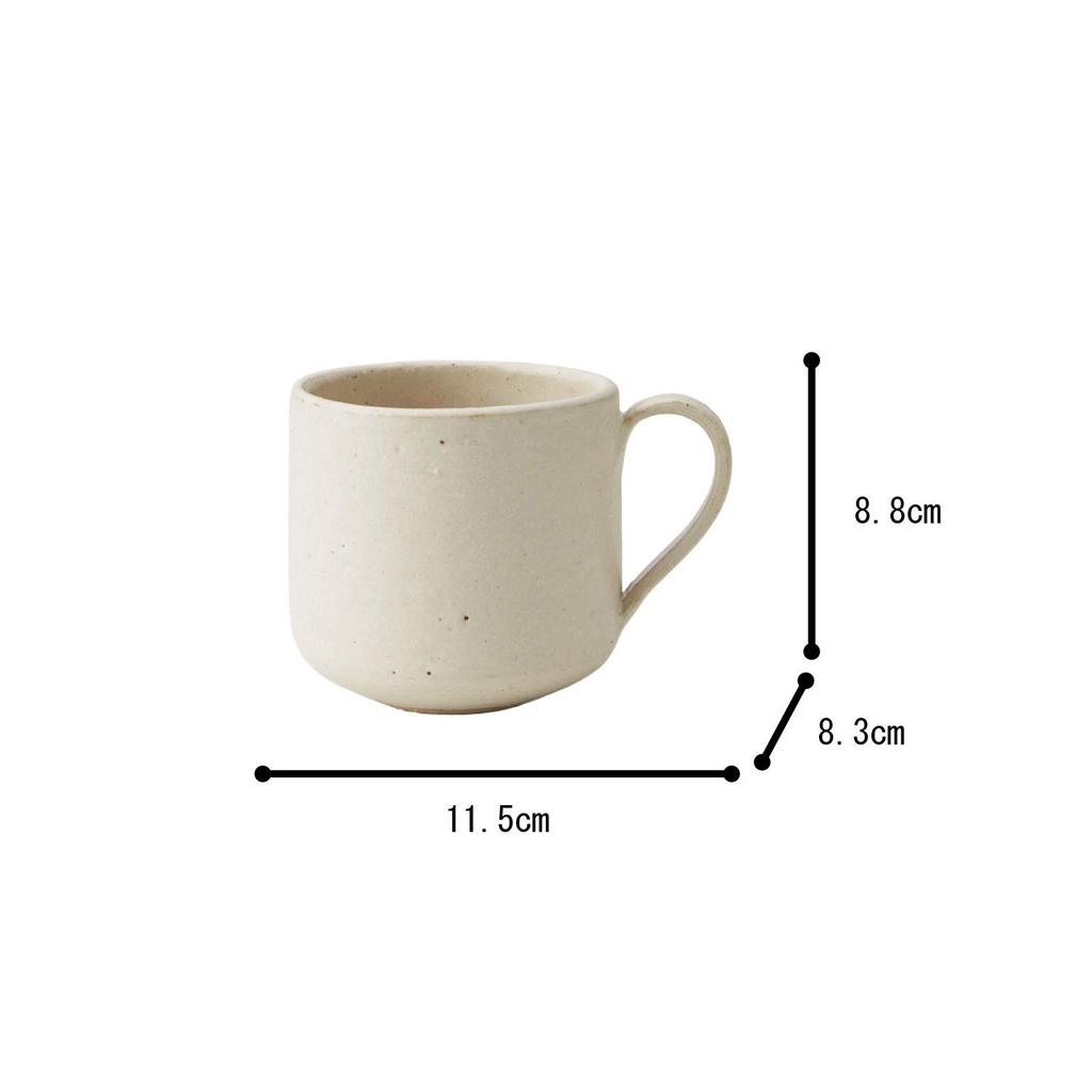 Rikizo Mug, Diameter 8.3cm X Width 11.5cm X Height 8.8cm, White, R-894118