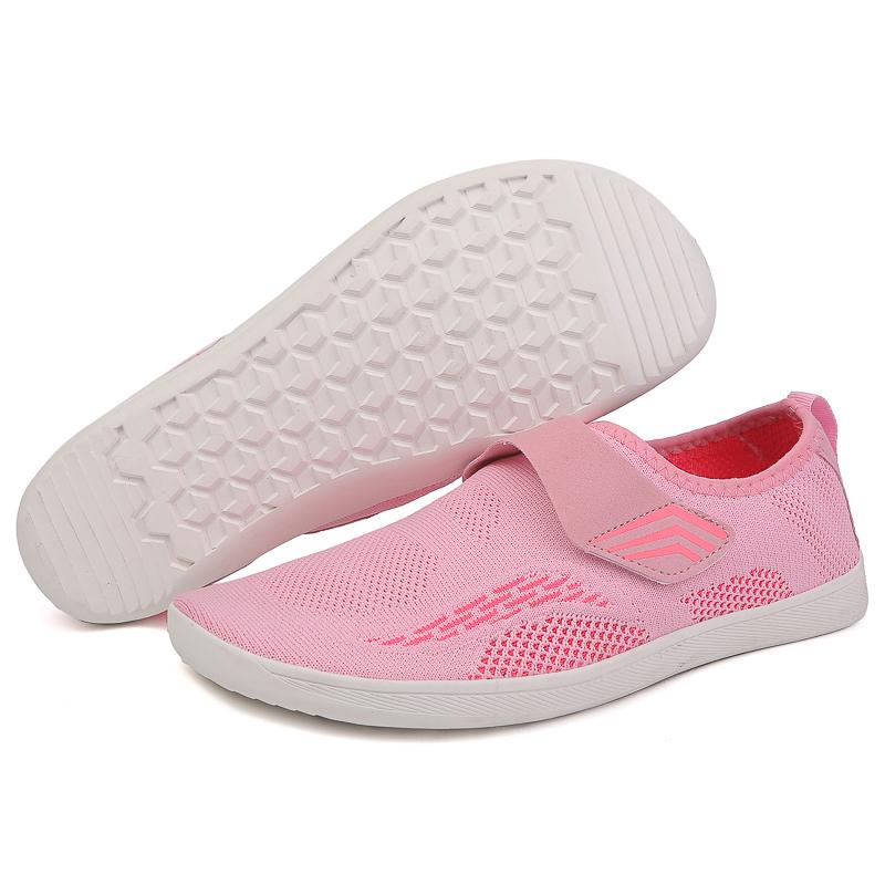 

Женские кроссовки для ходьбы из вязаной сетки, мужские легкие дышащие кроссовки для кросс-тренинга, повседневная спортивная обувь для зала, балетки 41 розовый