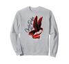 Charlie Parker Red and Black Bird Sweatshirt with Saxophone