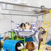 Small Animal Hammock Soft Adjustable Swing Winter Ferret Bed Metal Hooks For Small Animal Pet Squirrel Chinchilla Gerbil