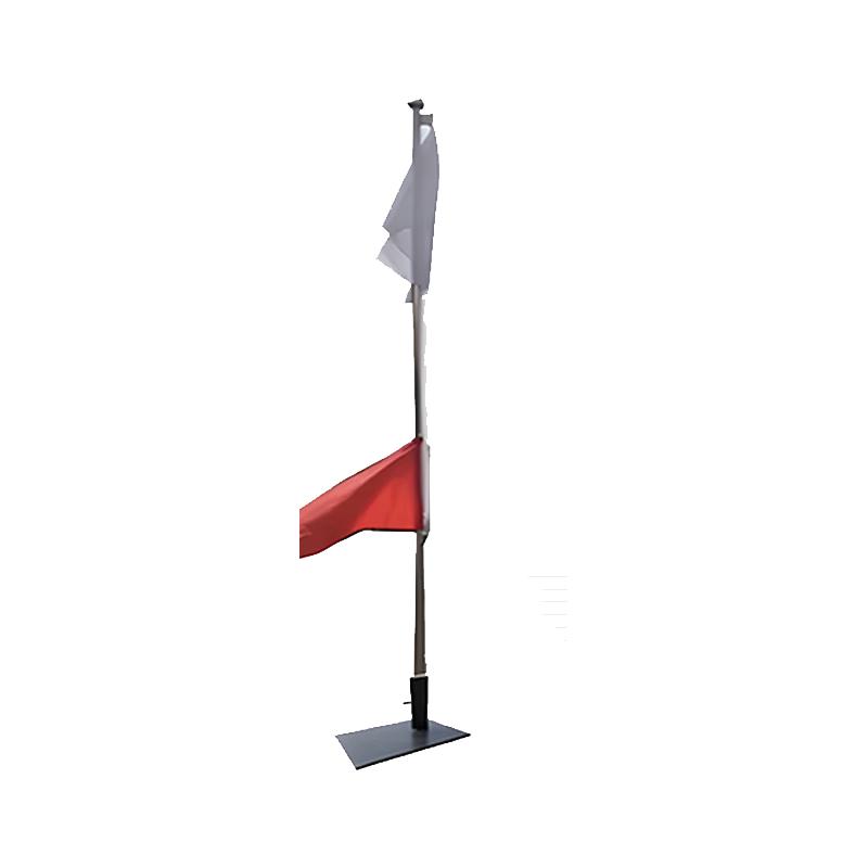 Stainless Steel Liftable Red & White Training Signal Flag