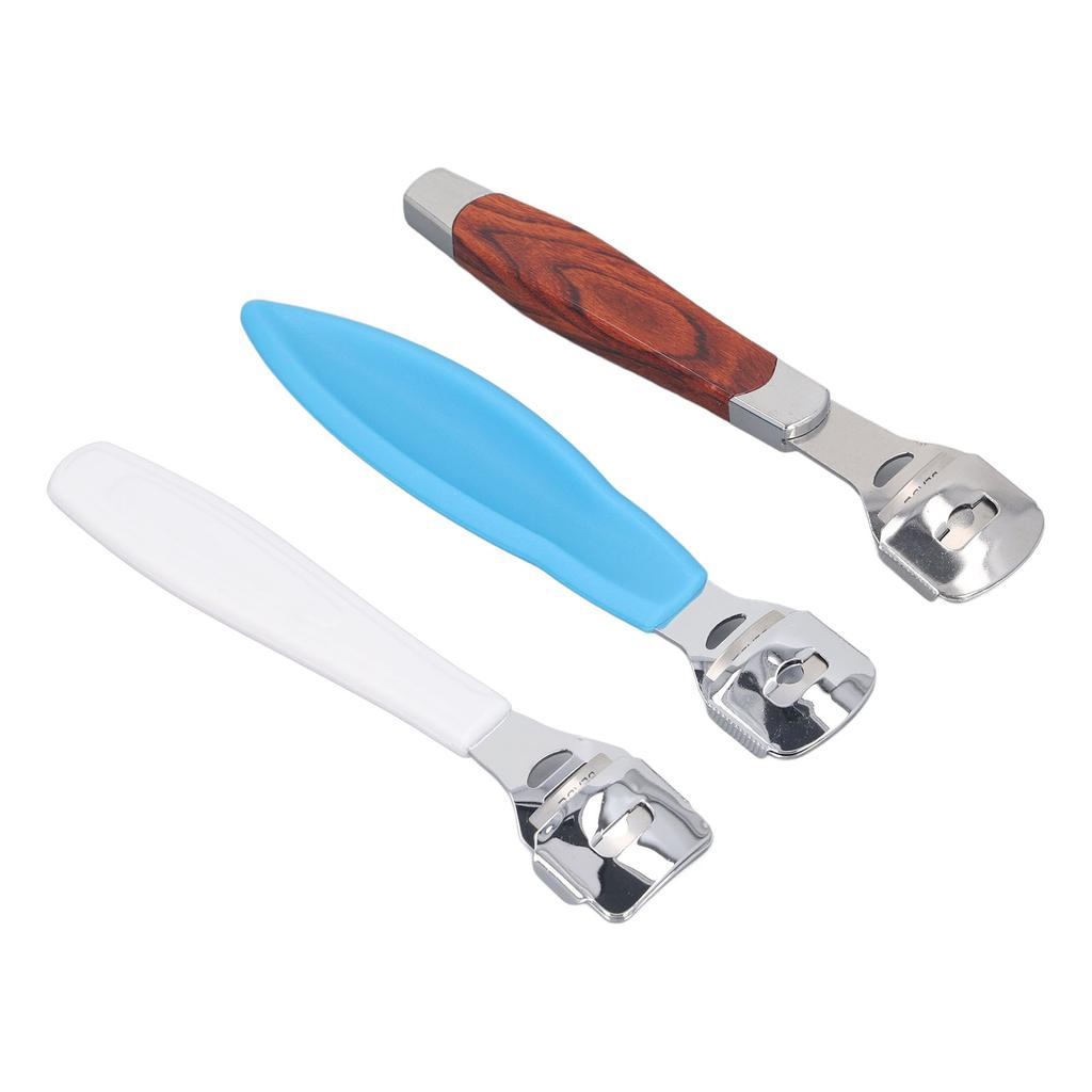 3 st Fotvård Pedikyr Förhårdnadsrakhyvel Hård Hudborttagare Professionell Pedikyrsats Fot för Förhårdnad