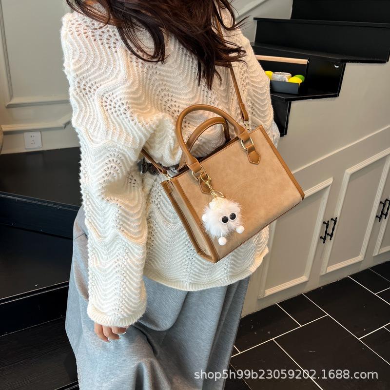 New Senmeng retro handbag bag women's trend fashion small tote bag single shoulder crossbody small square bag