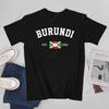 Unisex Unisex Burundi EST1962 Uafhængighedsdag T-shirt Tees T-shirts WoUnisex Drenge 100% Bomuld T-shirt