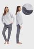 Women's Cotton Pajama Set with Long Pants XL Vienetta Comfortable Pockets