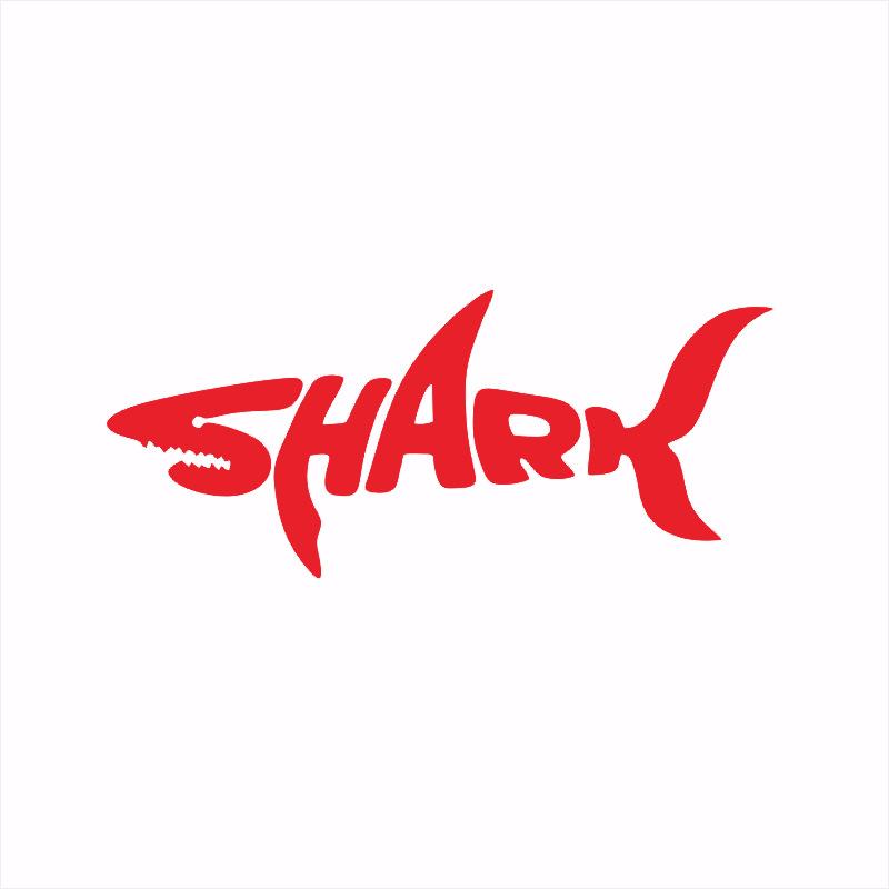 Креативные царапающие наклейки SHARK Светоотражающие водонепроницаемые солнцезащитные наклейки красный
