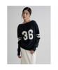 Numbering Pullover Navy