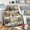 Deer Customize Your Name Blanket Warm Comfortable And Soft Blankets Are Suitable For Home Lunch Break Blanket Office Sofa Sofa Gift To Relatives And