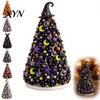 Compact Desktop Decor for Fireplaces DIY Beaded Halloween Tree Craft Kit, Spider Ghost Pumpkin Festive Skeleton Ornaments, Spooky Holiday Tabletop