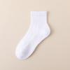5 Pairs of Female Autumn and Winter Thick Wool Ring Cotton Warm Pure Color Boneless Sports Sweat Absorbent Tube Socks