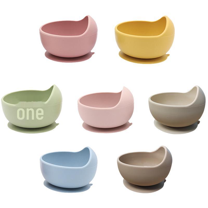 Tigela de Sucção de Silicone para Alimentação de Bebê - Antiderrapante com Tampa