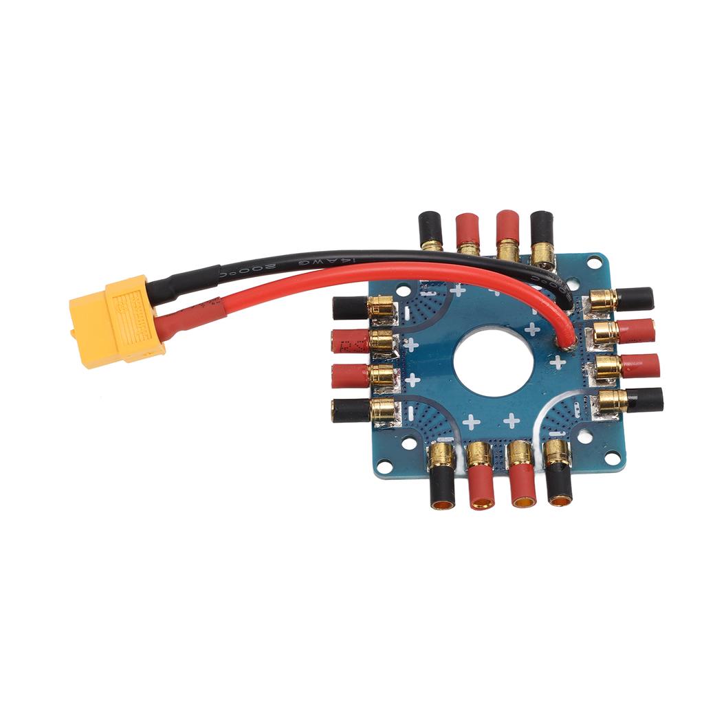 ESC Power Supply Distribution Board Connection Board with XT60 Plug 3.5mm Banana Connectors for RC