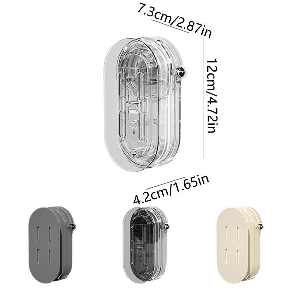 Suction Cup 2 in 1 Power Strip Fixer Punch-Free Outlet Fixing Rack Hanging Power Socket Stand  Home