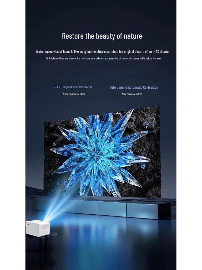 P2 Ultra HD Portable Home Theater Projector for Bedroom and Dormitory Use