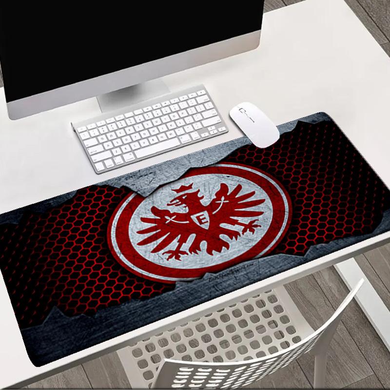 Flaming Heart Frankfurt Emblem Mouse pad Office Desk Mat, Gaming Mouse Pad Mousepad, keyboard pad,Heavy-Duty Non-Slip Rubber Backing, Gift