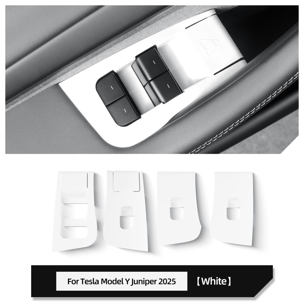 SMABEE for Tesla Model Y Launch 2025 Juniper Car Glass Lift Switch Panel Door Armrest Lift Control Trim Cover Silicone