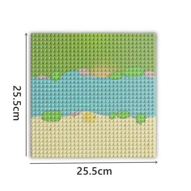 32*32 16x16 Dots Brick Baseplate City Street Road Base Plate Wall Construction 32x16 Building Block Compatible Kid Toys Leduo