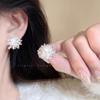 Shengshi Fireworks Light Luxury High-End Fireworks Zircon Earrings Women'S Alloy Earrings Niche Design Earrings