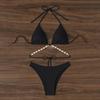 Women's Sexy Two Piece Bikini Set Chain String Swimsuit