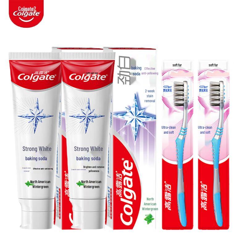 Colgate Baking Soda Spearmint Toothpaste & Soft Toothbrush Set