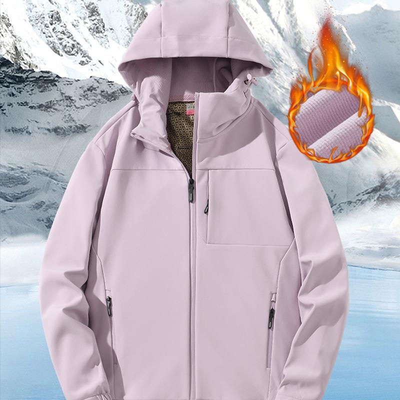 Women's Fleece Jacket Winter Warm Waterproof Windproof Hiking Camping Outdoor Thermal Coat