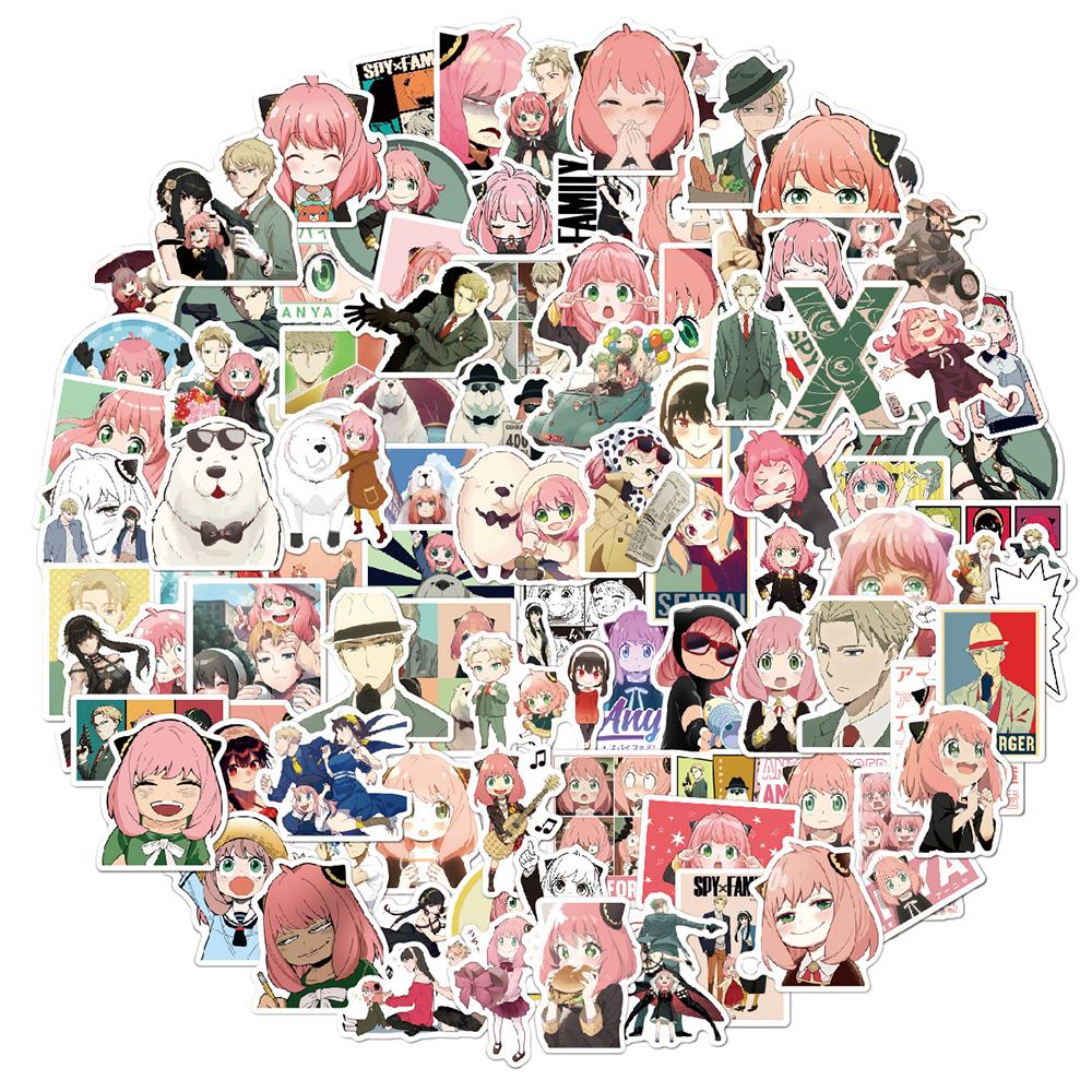 10/30/50/100pcs Japanese Comic SPY×FAMILY Cartoon Stickers Cool Anime Decals DIY Notebook Suitcase Car Cute Anya Forger Sticker