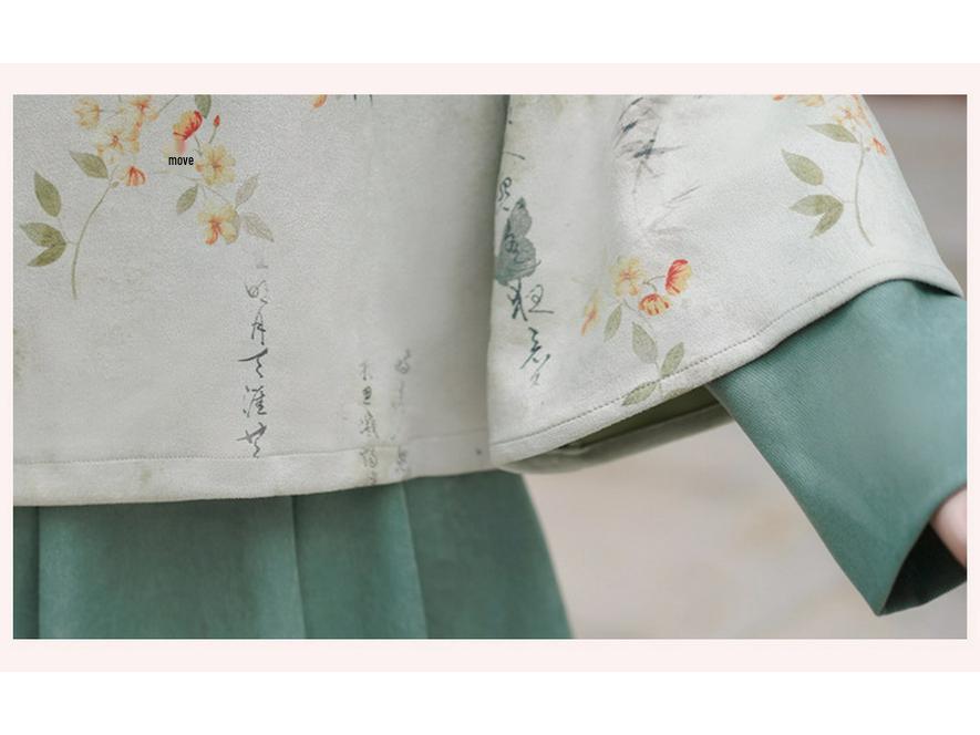 Herbst/Winter 2024 Chinesischer Retro Tang-Anzug Hanfu Cheongsam Teeset