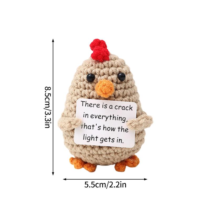 Cute Crochet Animals Ornament Frog Sea Turtle Duck Fox Ornament Desk Accessories Hand-knitted Figurine Finished Crochet Doll