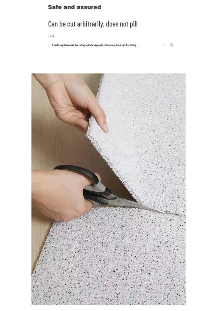 Minimalist Non-slip Coir Doormat - Cuttable, Wear-resistant Entry Mat